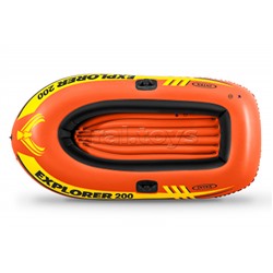 Лодка Explorer 200, 2 местная, 185 х 94 х 41 см, от 6 лет, до 95 кг, 58330NP INTEX