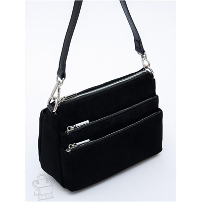 Сумка женская кожаная 8269PEF black Polina&Eiterou  в Новосибирске