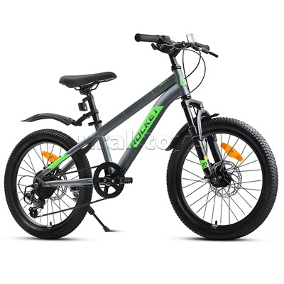 Велосипед 20" Rocket Crux 3.0 , цвет серый, размер 11"