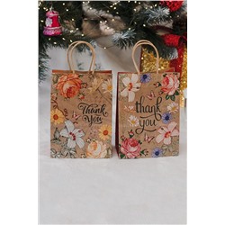 Набор крафт-пакетов подарочных 2 шт НАТАЛИ, 1218135