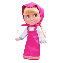 Кукла Маша и Медведь маша 25см, озвуч, платье в горошек, кор