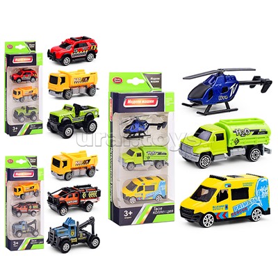 Набор машин "Дорожная служба" в коробке