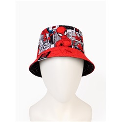 Панама детская для мальчика, двухсторонняя, размер 52-54, Человек паук