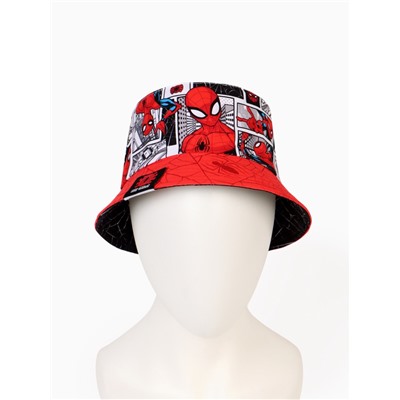 Панама детская для мальчика, двухсторонняя, размер 52-54, Человек паук