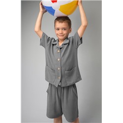 Льняной костюм для мальчика Happyfox