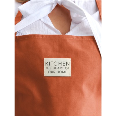 Фартук Этель Kitchen 60×70 см, цвет оранжевый, 100% хлопок, саржа 220 г/м²