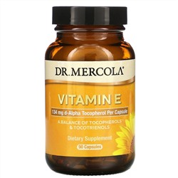 Dr. Mercola, Vitamin E, 90 Capsules