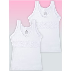 4935-01 Майка для девочки белая (BAYKAR)