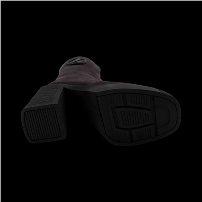 Ботинки из натуральной кожи на меху РА 20-3 темно фиолетовые