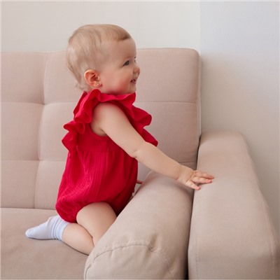 Боди детское MINAKU, рост 86-92 см, красное