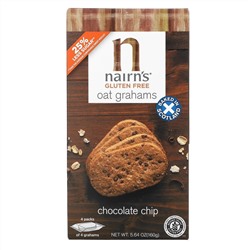 Nairn's, Oat Grahams, Gluten Free, Chocolate Chip, 5.64 oz (160 g)
