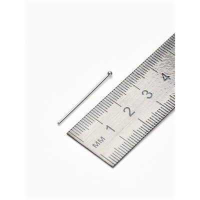 Штифт с шариком СМ-1103-13, 3 см, 50 г, (±220 шт.) цвет серебро