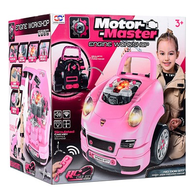 Набор Автомеханик ( разборные детали под капотом, свет/звук, дистанционный пульт), в коробке