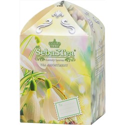 SebaSTea. 8 марта. Spring Assorted. Подснежники (на светлом) карт.упаковка, 20 пак.