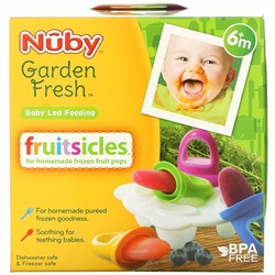 Nuby, Garden Fresh Fruitsicles, 4 Pack