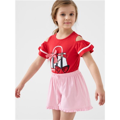 Шорты трикотажные для девочек, 2 шт в комплекте