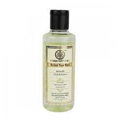 Khadi Natural Гель для лица "Ним и Чайное дерево" без парабенов и СЛС 210мл