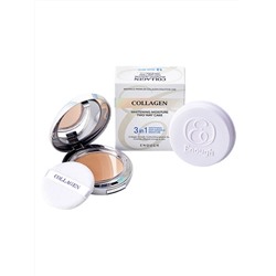 ENOUGH - ПУДРА ДЛЯ ЛИЦА УВЛАЖНЯЮЩАЯ С КОЛЛАГЕНОМ СО СМЕННЫМ БЛОКОМ COLLAGEN HYDRO MOISTURE 3 В 1 SPF25 PA++ №13, 13 Г