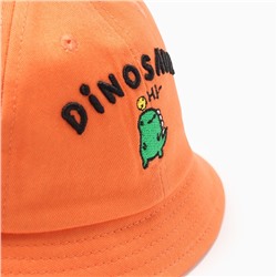 Панама для мальчика MINAKU Dinosaur, размер 48, оранжевая