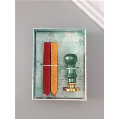 Подарочный набор для сургучной печати «Мальчик и лис», печать, ручка, сургуч, 12.5×10×3.6 см