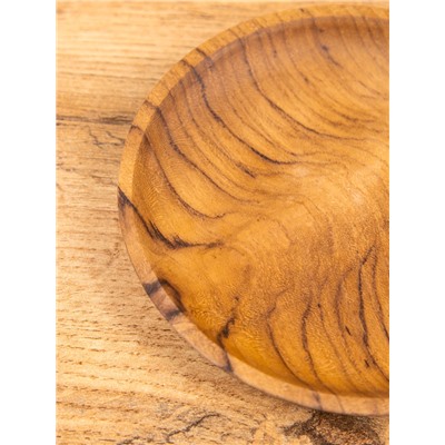 Тарелка, 12×12×1.5 см, тиковое дерево