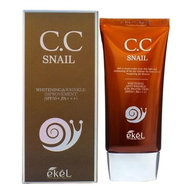 Ekel CC крем с улиточным муцином SPF50+ PA+++, 50 мл 13875