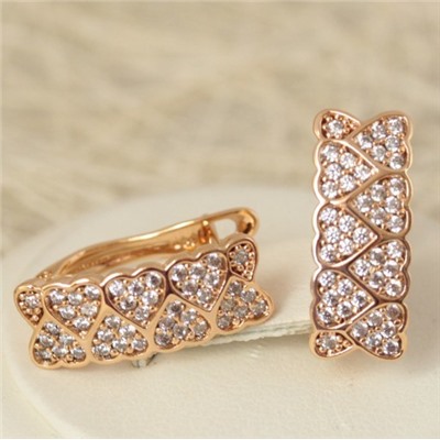 Серьги позолота H01-15379