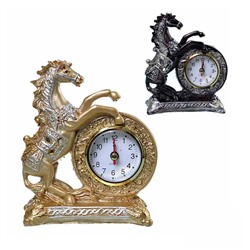 Часы статуэтка Лошадь 15 см / 7029 /уп 60/золото