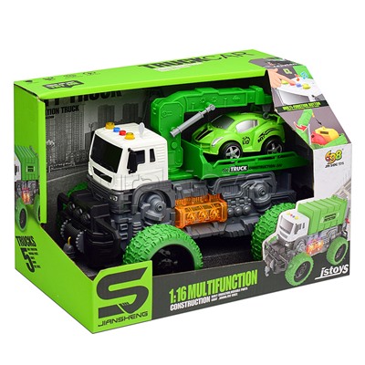 Машина "МегаЭвакуатор" 1:16 (свет, звук) в коробке