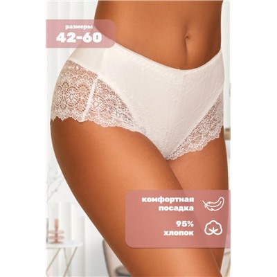 Трусы с кружевом 8023 HoneyFormat 1 шт. (Белый)