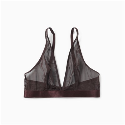 Бюстгальтер женский, цвет шоколадно-коричневый, размер 75B