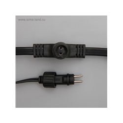 Гирлянда «Занавес» 2×6 м, IP44, УМС, тёмная нить, 1440 LED, свечение синее, 220 В