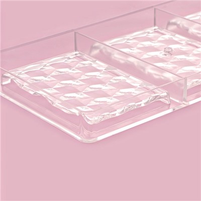 Форма для шоколада KONFINETTA «Плитка шоколада», 33×16.5×2.5 см, 3 ячейки 7.5×11.3 см, прозрачная