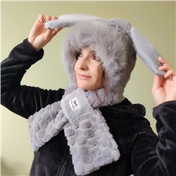 Шапка-шарф с ушками Зайка