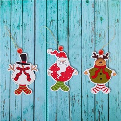 Елочная игрушка «Игрушка на ёлку», золотая нить, МИКС, односторонняя