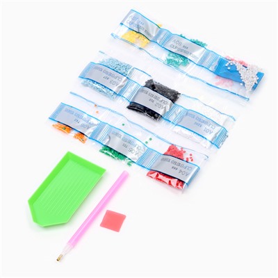 Термокружка детская с алмазной мозаикой «Дед Мороз», 450 мл, набор для творчества