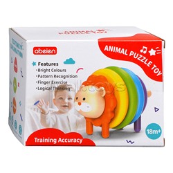 Пирамидка "Зверёк" в коробке