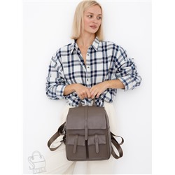 Рюкзак женский кожаный 18297 d.apricot Polina&Eiterou