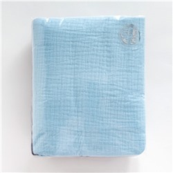 Набор пелёнок муслиновых Крошка Я «Ecoblue» 135×100 см, 2 шт., 100 % хлопок
