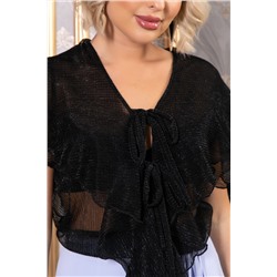 Платье Анхела (черно-голубое) П14750-39М