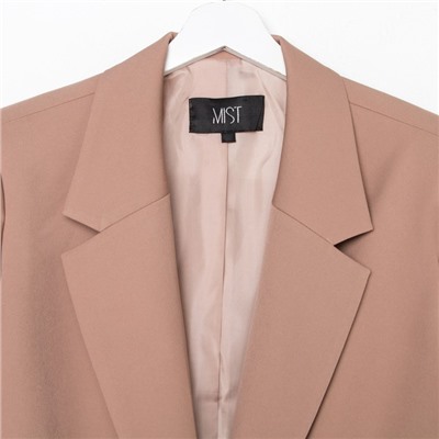 Пиджак женский MIST plus-size, размер 52, бежевый