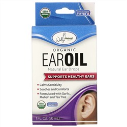 Wally's Natural, Organic Ear Oil, 1 fl oz (30 ml)