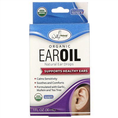 Wally's Natural, Organic Ear Oil, 1 fl oz (30 ml)