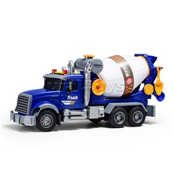 Машина "Бетономешалка" на батарейках, в коробке