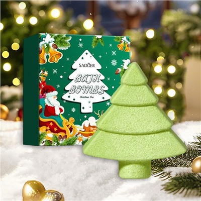 Бомбочка для ванны ЁЛОЧКА Sadoer, 100 гр.