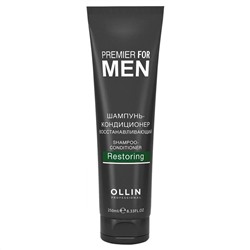 Ollin Шампунь-кондиционер для волос мужской восстанавливающий / Premier For Men, 250 мл 12019