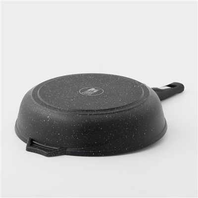 Сковорода Мечта «Гранит Black» Induction Pro, d=24 см, пластиковая ручка, антипригарное покрытие, индукция, литой алюминий, чёрная