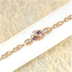 Браслет позолота Н01-14163 длина 17-19 см.