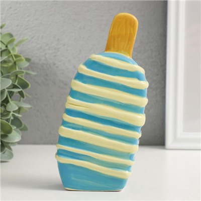 Копилка для денег «Подтаявшее эскимо», керамика, 8.2×3.8×15.5 см