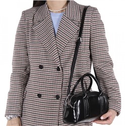 Сумка женская кожаная 7241PE black Polina&Eiterou